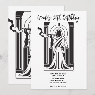 Tarot Hoge Priesteres Onkruid Roken Occultisme Kaart