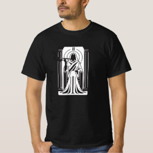 Tarot Hoge Priesteres Onkruid Roken Occultisme T-shirt