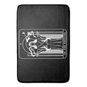 Tarot Hoge Priesteres Vrouw Wiet Roken Occult Badmat (Voorkant Verticaal)