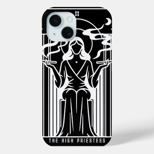 Tarot Hoge Priesteres Vrouw Wiet Roken Occult Case-Mate iPhone Case (Achterkant)