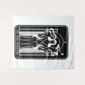 Tarot Hoge Priesteres Vrouw Wiet Roken Occult Wandkleed (Voorkant (horizontaal))