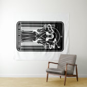 Tarot Hoge Priesteres Vrouw Wiet Roken Occult Wandkleed (In Situ (horizontaal))