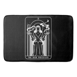 Tarot Hoge Priesteres Vrouwelijke Wiet Roken Occul Badmat
