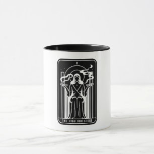 Tarot Hoge Priesteres Vrouwelijke Wiet Roken Occul Mok