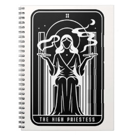 Tarot Hoge Priesteres Vrouwelijke Wiet Roken Occul Notitieboek