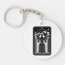 Tarot Hoge Priesteres Vrouwelijke Wiet Roken Occul Sleutelhanger