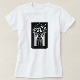Tarot Hoge Priesteres Vrouwelijke Wiet Roken Occul T-shirt