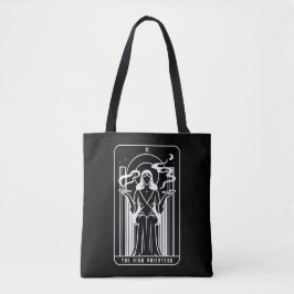 Tarot Hoge Priesteres Vrouwelijke Wiet Roken Occul Tote Bag