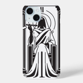 Tarot Hoge Priesteres Wiet Roken Occult iPhone 15 Case