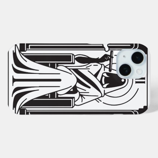 Tarot Hoge Priesteres Wiet Roken Occult Case-Mate iPhone Case (Achterkant (horizontaal))