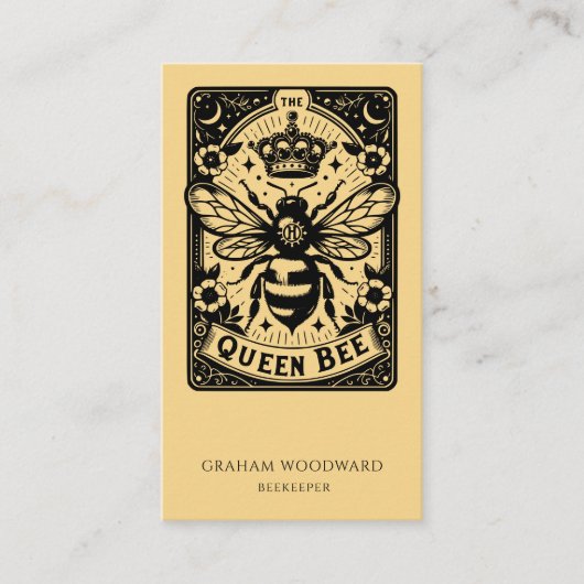 Tarot Honey Bee Apiary Beekeeper Honey Products Visitekaartje (Voorkant)