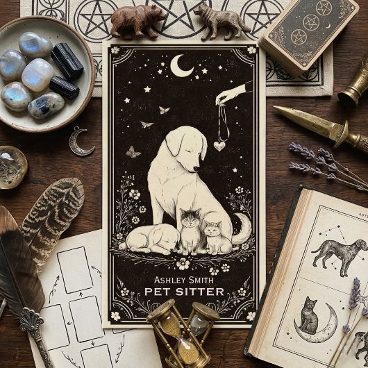 Tarot Huisdier Oppas Celestiaal Boho Visitekaartje