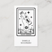Tarot Huisdierverzorger Visitekaartje (Voorkant)