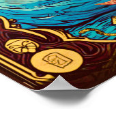 Tarot illustratie, de Hogepriesteres Poster (Hoek)