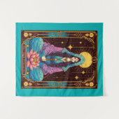 Tarot illustratie, de Hogepriesteres Wandkleed (Voorkant (horizontaal))