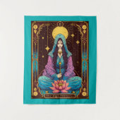 Tarot illustratie, de Hogepriesteres Wandkleed (Voorkant)