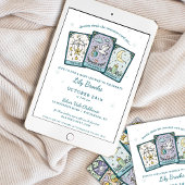 Tarot Inspired Our World Celestial Baby Shower Kaart