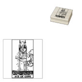 Tarot Kaart: Ace of Cups: gepersonaliseerde tekst Rubberstempel (Gestempeld)