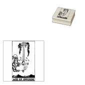 Tarot Kaart: Ace of Swords gepersonaliseerd Rubberstempel (Gestempeld)