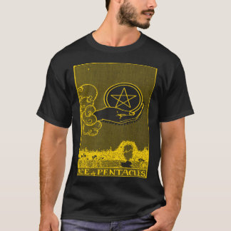 TAROT KAART ACE PENTACLES T-SHIRT