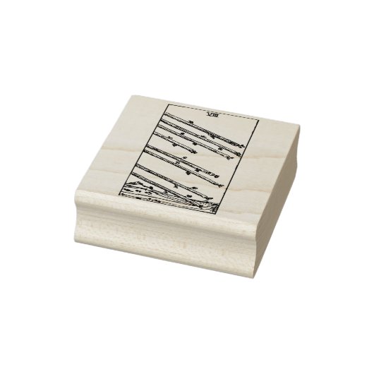 Tarot Kaart: Acht van Wands: 8 van Wands Rubberstempel (Stempel)