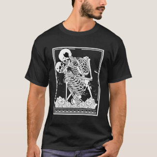 Tarot Kaart Astrologie Skelet Skull Horror T-shirt