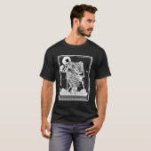 Tarot Kaart Astrologie Skelet Skull Horror T-shirt (Voorkant volledig)