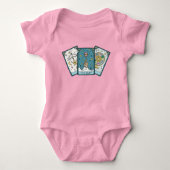 Tarot Kaart Baby One Piece Baby Meisje T-shirt (Voorkant)