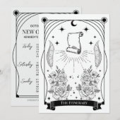 Tarot Kaart Bachelorette Party Routebeschrijving (Voorkant / Achterkant)