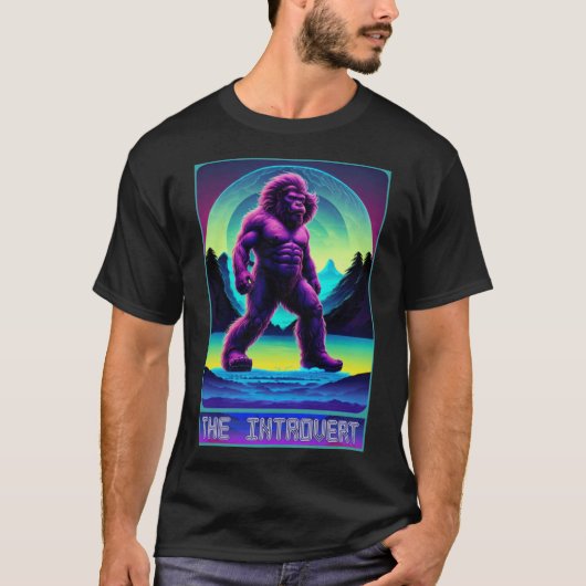 Tarot Kaart Bigfoot - The Introvert - Yeti Bigfoot T-shirt (Voorkant)