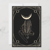 Tarot kaart bruids douche uitnodiging (Voorkant)