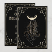 Tarot kaart bruids douche uitnodiging (Voorkant / Achterkant)