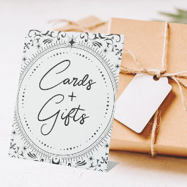 Tarot Kaart | Bruidsbruiloft | B+W Kaarten/Cadeaus Reclamebord Met Voetstuk