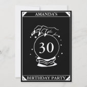 Tarot Kaart Celestial Any Age Birthday Invitation (Voorkant)