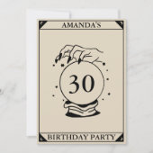 Tarot Kaart Celestial Any Birthday Invitation (Voorkant)