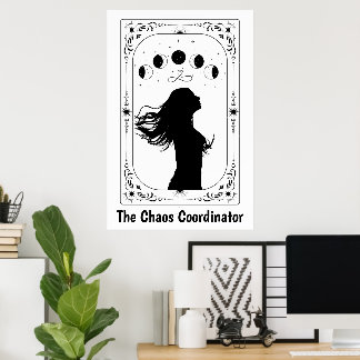 Tarot Kaart Celestial Art Mystical Witchy Astrolog Poster