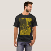  TAROT KAART CUPS VIER T-SHIRT (Voorkant volledig)