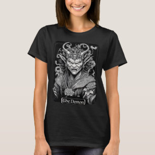 Tarot Kaart De Demon Occult Japans Demon Gotisch T-shirt