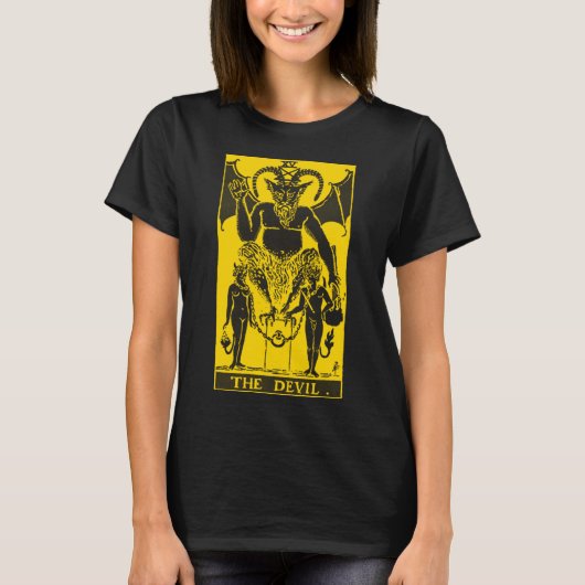 TAROT KAART DE DUIVEL T-SHIRT (Voorkant)