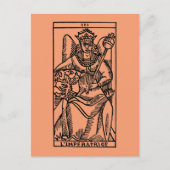 Tarot Kaart: De Empress Briefkaart (Voorkant)