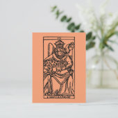 Tarot Kaart: De Empress Briefkaart (Staand voorkant)