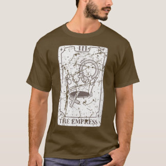 Tarot Kaart de Empress kroongetuige occult Witchy T-shirt