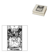 Tarot Kaart: De geliefden: gepersonaliseerde tekst Rubberstempel (Gestempeld)