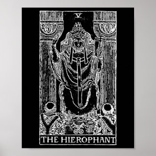 Tarot Kaart De hiërofant - De occulte gave van de  Poster
