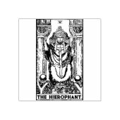 Tarot Kaart: De hiërofant: gepersonaliseerde tekst Rubberstempel (Afrduk)