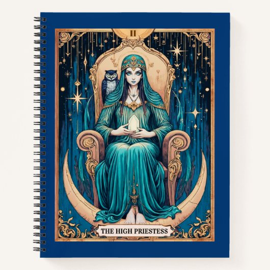 Tarot Kaart, de Hogepriesteres 2 Journal Notitieboek (Voorkant)