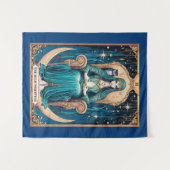 Tarot Kaart, de Hogepriesteres 2 Wandkleed (Voorkant (horizontaal))