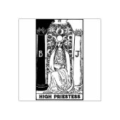 Tarot Kaart: De hogepriesteres: gepersonaliseerde  Rubberstempel (Afrduk)