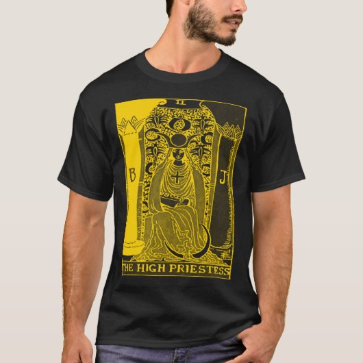  TAROT KAART DE HOGEPRIESTERES T-SHIRT (Voorkant)