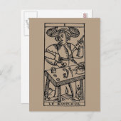 Tarot Kaart: De jongleur Briefkaart (Voorkant / Achterkant)